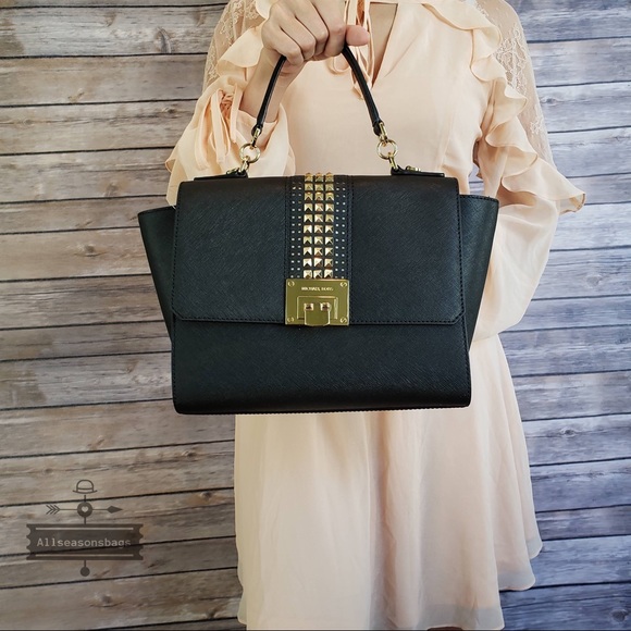 NWT Michael Kors Medium Tina Satchel Crossbody Bag - Picture 3 of 7